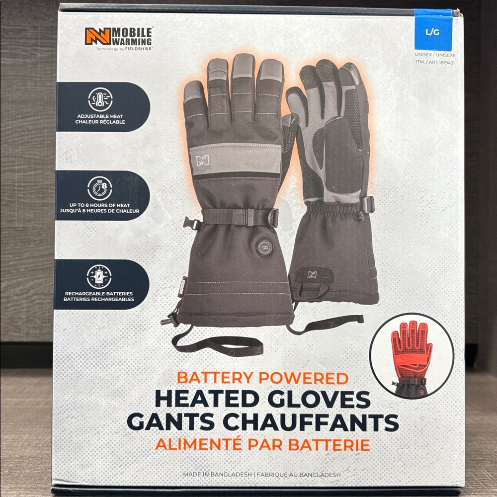 Fieldsheer Mobile Warming Rechargeable Battery Heated Gloves - Multiple Sizes!